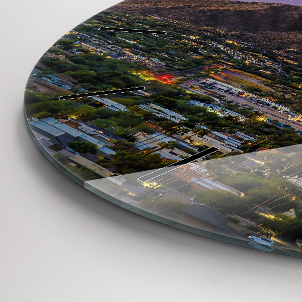 Reloj de pared redondo Paisaje de montaña