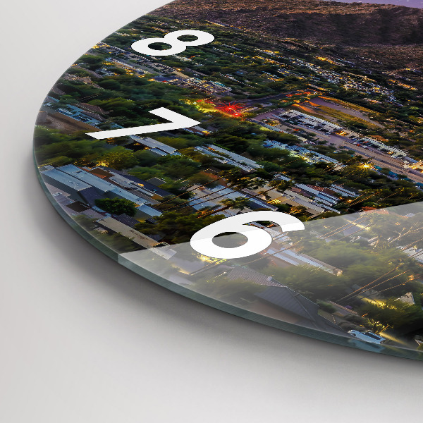 Reloj de pared redondo Paisaje de montaña