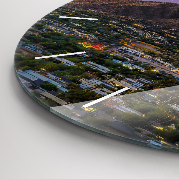 Reloj de pared redondo Paisaje de montaña