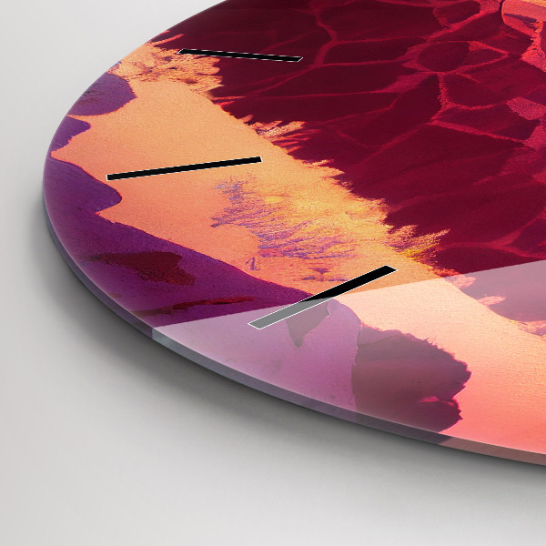 Reloj de cristal redondo Ilustración del desierto de Arizona