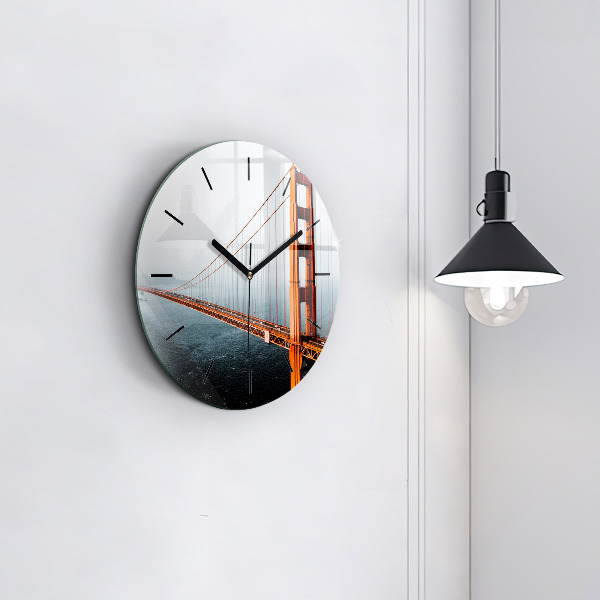 Reloj redondo pared Puente Golden Gate