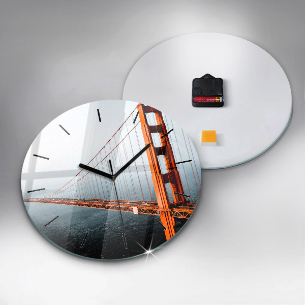Reloj redondo pared Puente Golden Gate