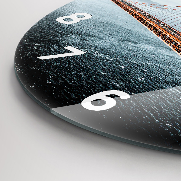 Reloj redondo pared Puente Golden Gate