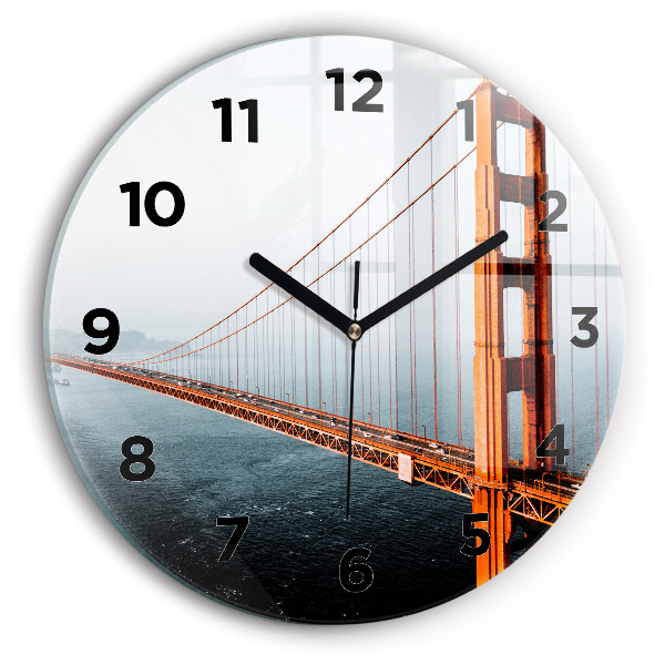Reloj redondo pared Puente Golden Gate