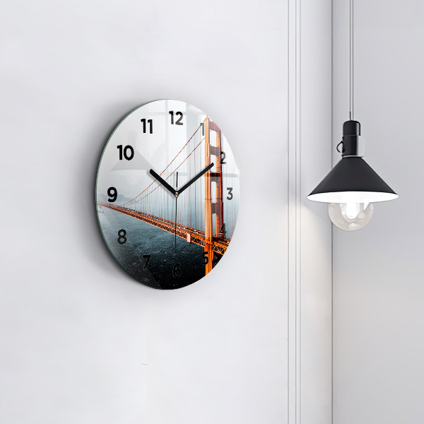 Reloj redondo pared Puente Golden Gate