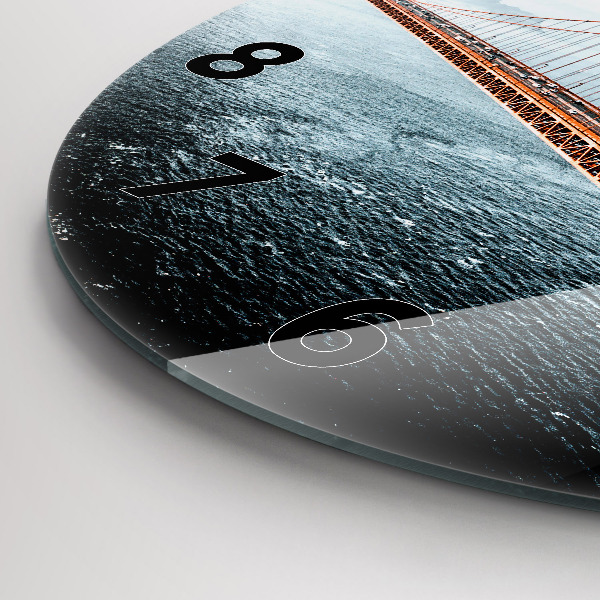 Reloj redondo pared Puente Golden Gate