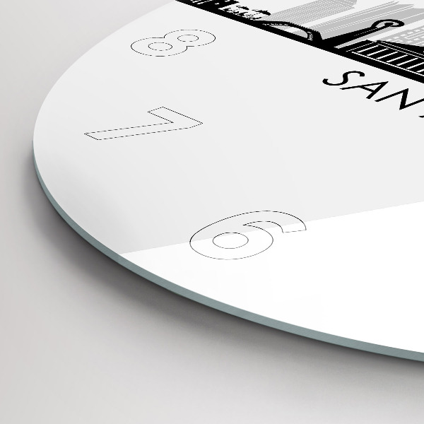 Reloj redondo pared Ciudad San Antonio Texas