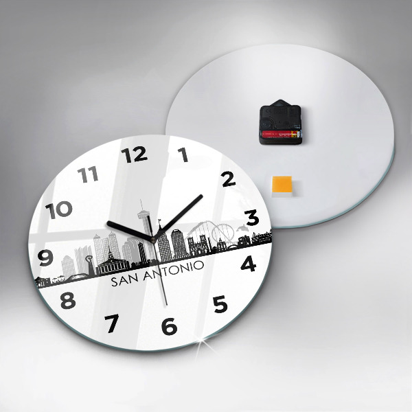 Reloj redondo pared Ciudad San Antonio Texas
