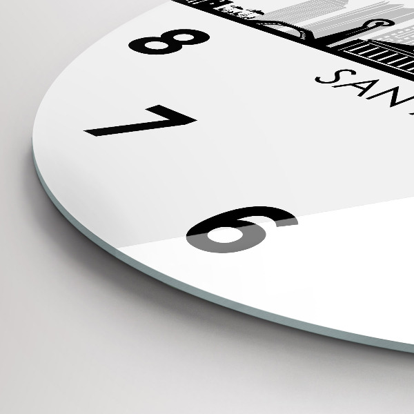 Reloj redondo pared Ciudad San Antonio Texas