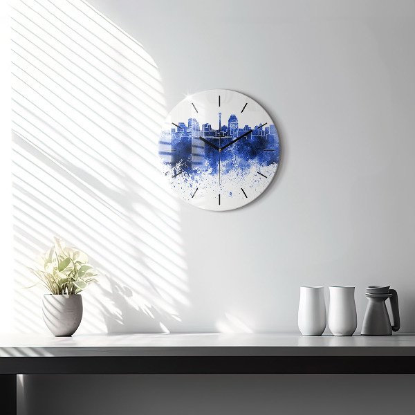 Reloj de cristal redondo Acuarela de San Antonio