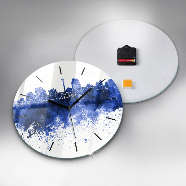 Reloj de cristal redondo Acuarela de San Antonio