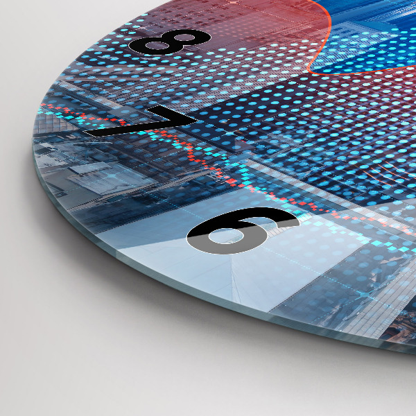 Reloj redondo pared Rascacielos en Filadelfia