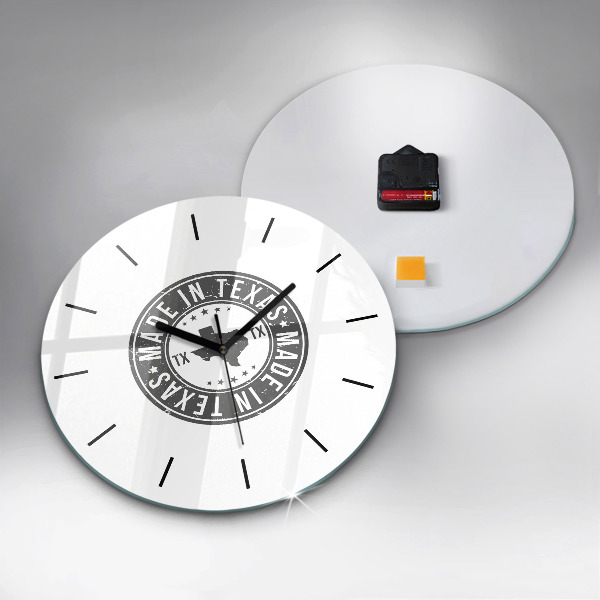 Reloj de pared redondo Sello de Texas