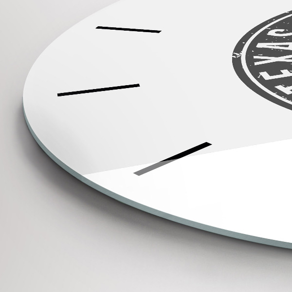 Reloj de pared redondo Sello de Texas