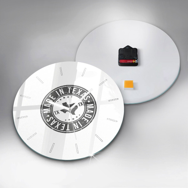 Reloj de pared redondo Sello de Texas