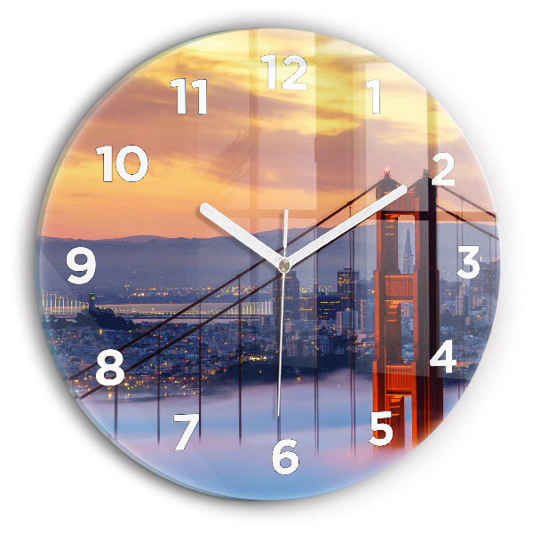 Reloj de pared redondo Puente de San Francisco
