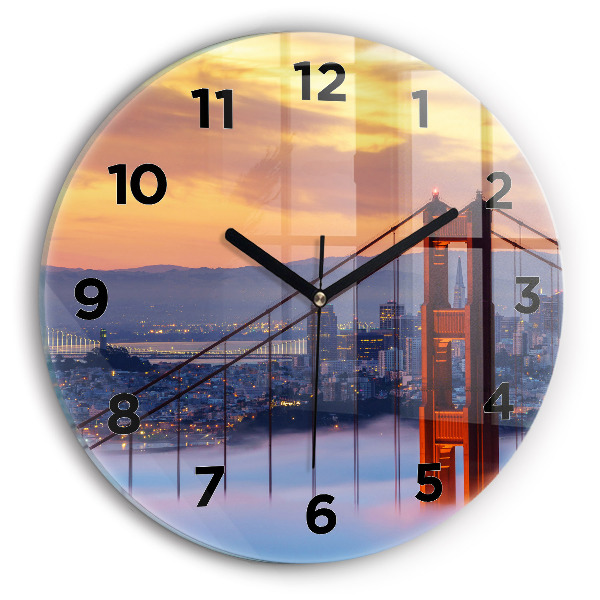 Reloj de pared redondo Puente de San Francisco