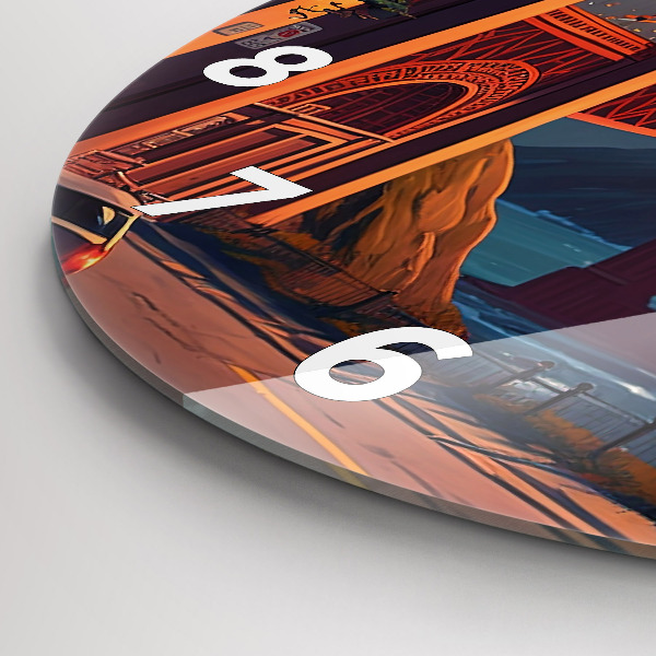 Reloj redondo pared Puente de San Francisco