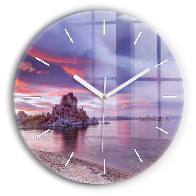 Reloj de pared redondo Amanecer en California