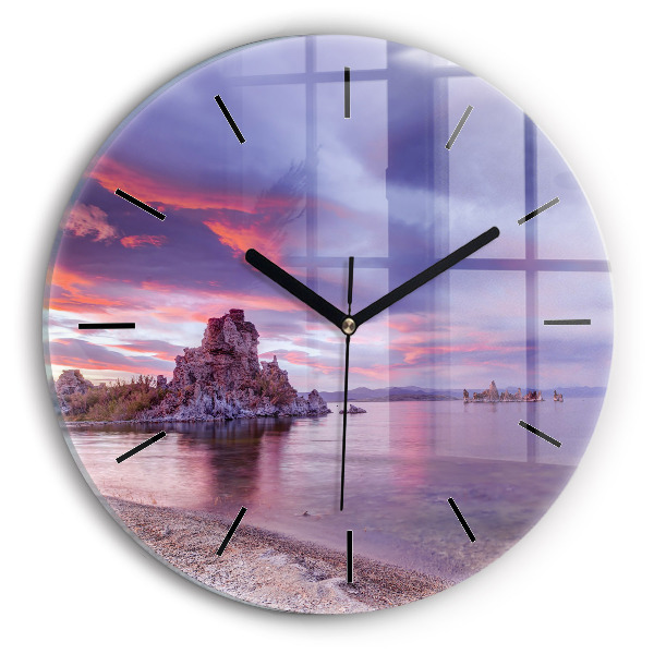 Reloj de pared redondo Amanecer en California