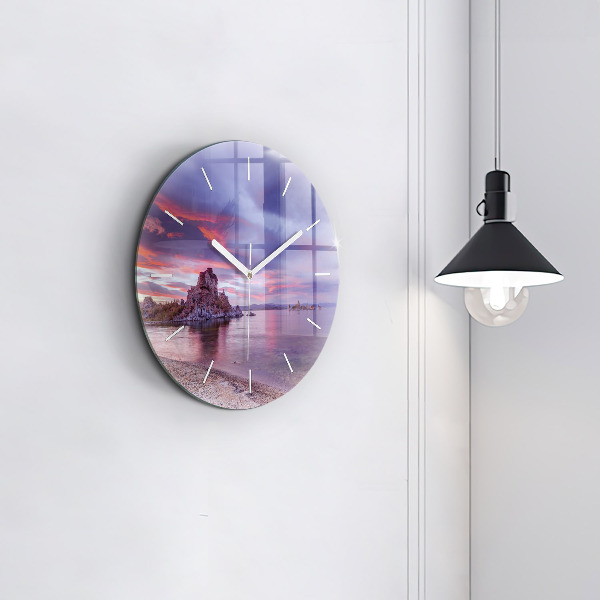 Reloj de pared redondo Amanecer en California