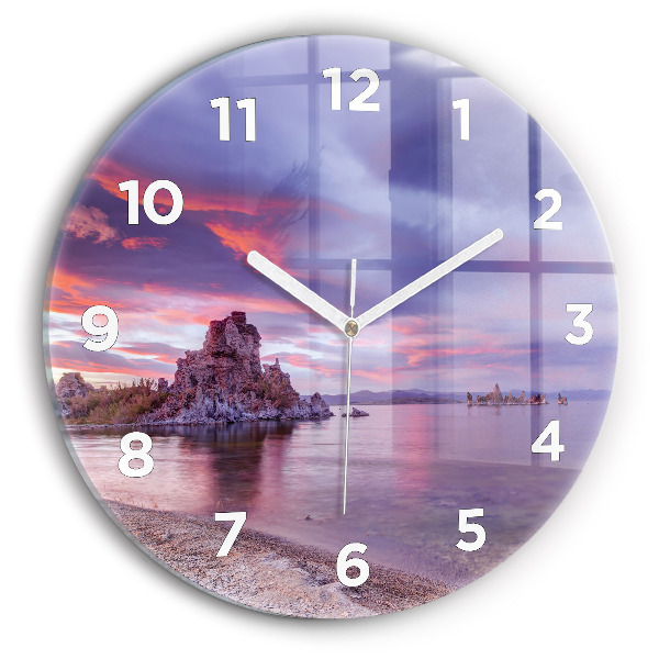 Reloj de pared redondo Amanecer en California