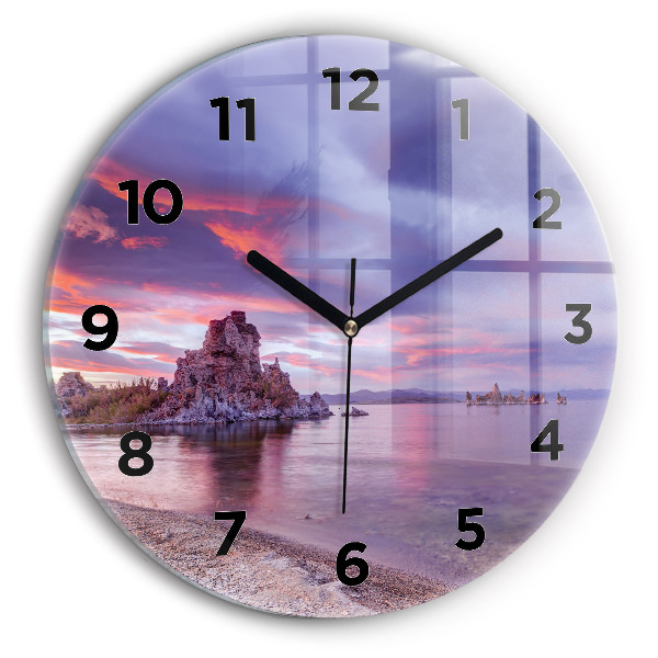 Reloj de pared redondo Amanecer en California