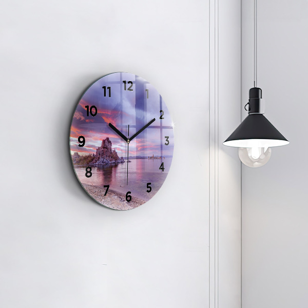 Reloj de pared redondo Amanecer en California