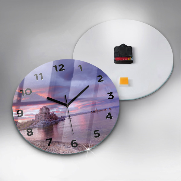 Reloj de pared redondo Amanecer en California
