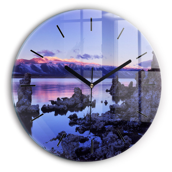 Reloj de pared redondo Lago California