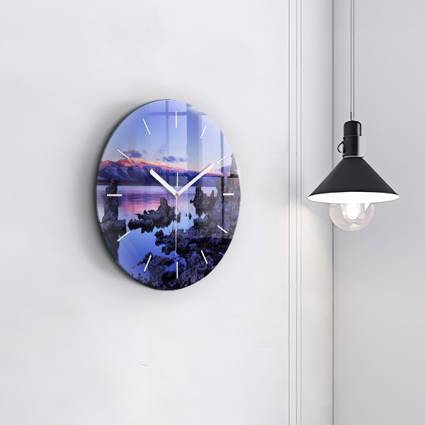 Reloj de pared redondo Lago California