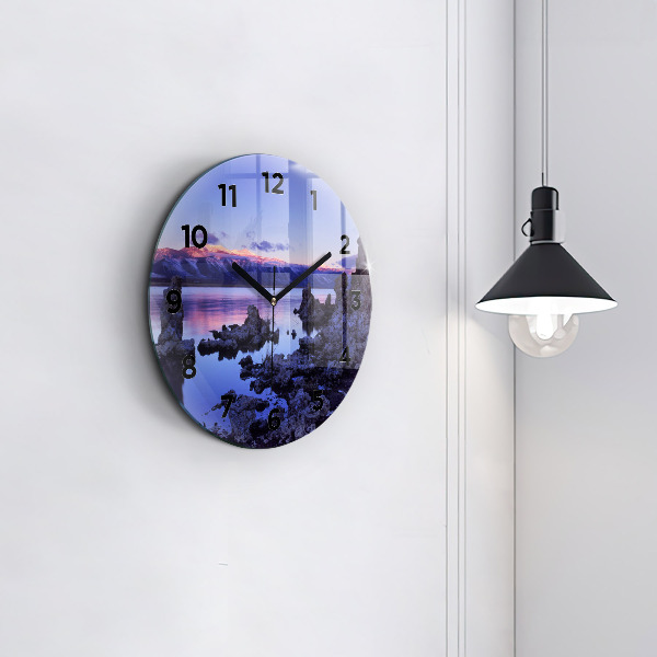 Reloj de pared redondo Lago California