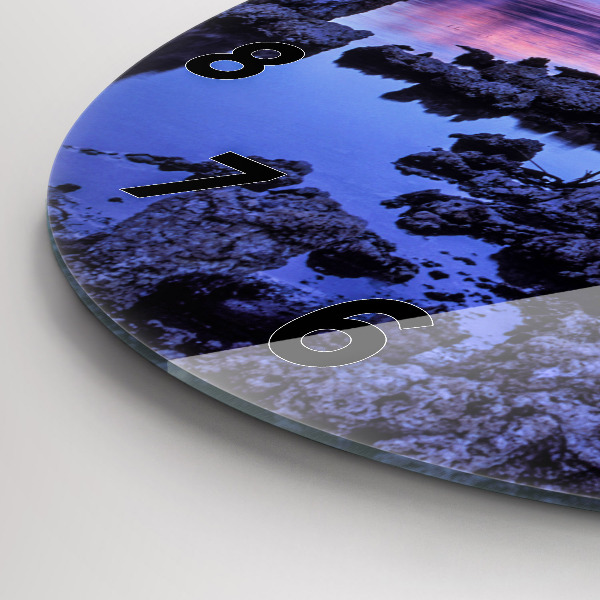 Reloj de pared redondo Lago California