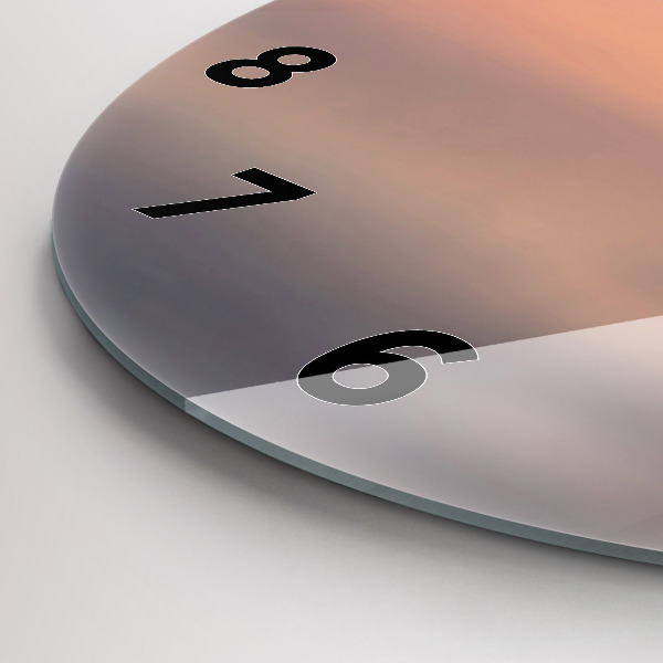 Reloj de cristal redondo Lago Balaton USA