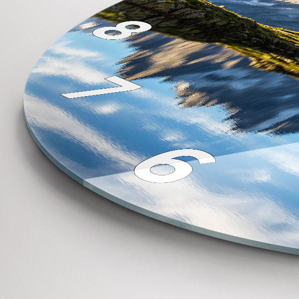 Reloj de pared redondo Valle de Chamonix, Alpes franceses