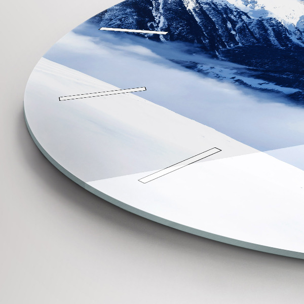 Reloj redondo pared Panorama de montañas