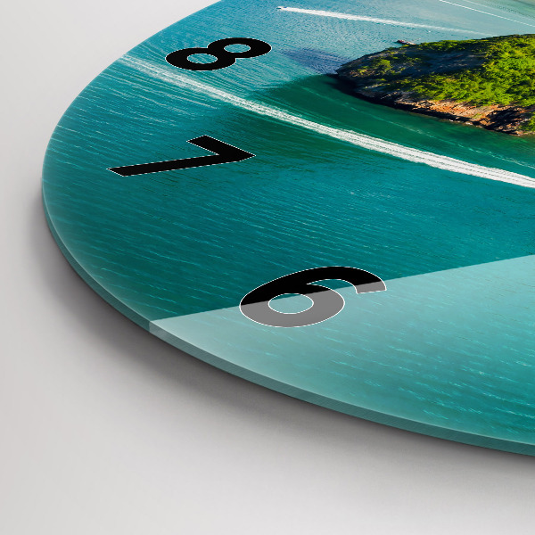 Reloj redondo pared Isla en Tailandia