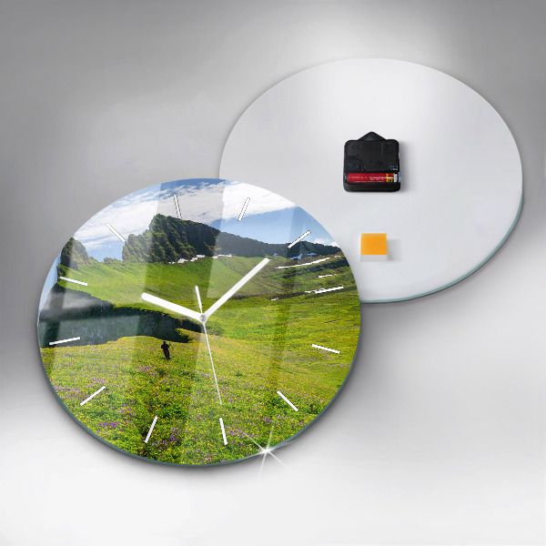 Reloj de cristal redondo Reserva natural de Hornstrandir Islandia