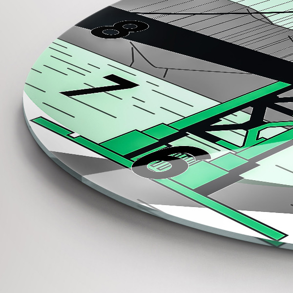 Reloj redondo pared Puente verde