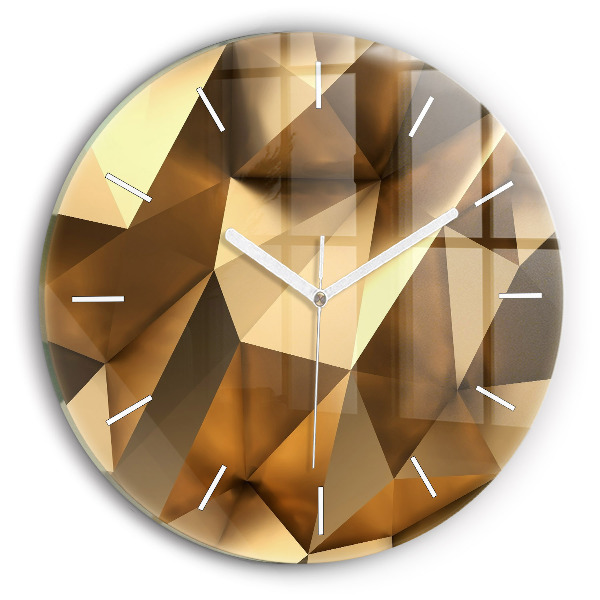 Reloj de pared redondo Textura geométrica