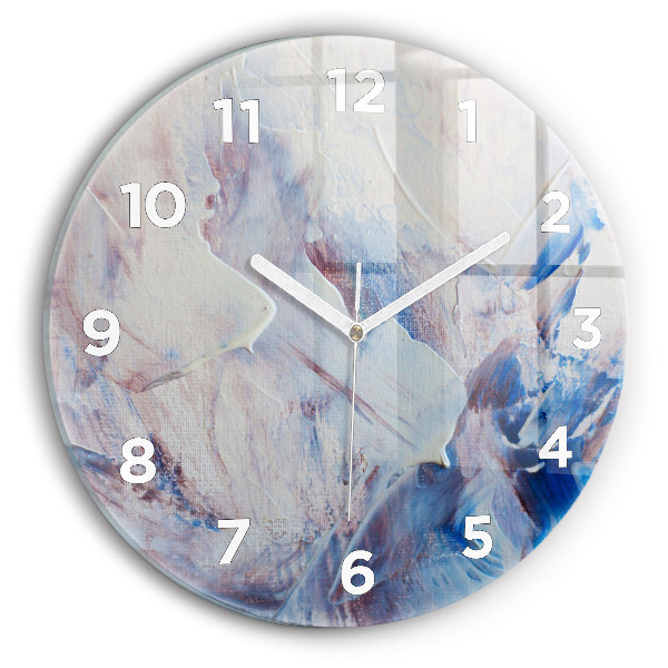 Reloj de pared redondo Textura de pintura abstracta