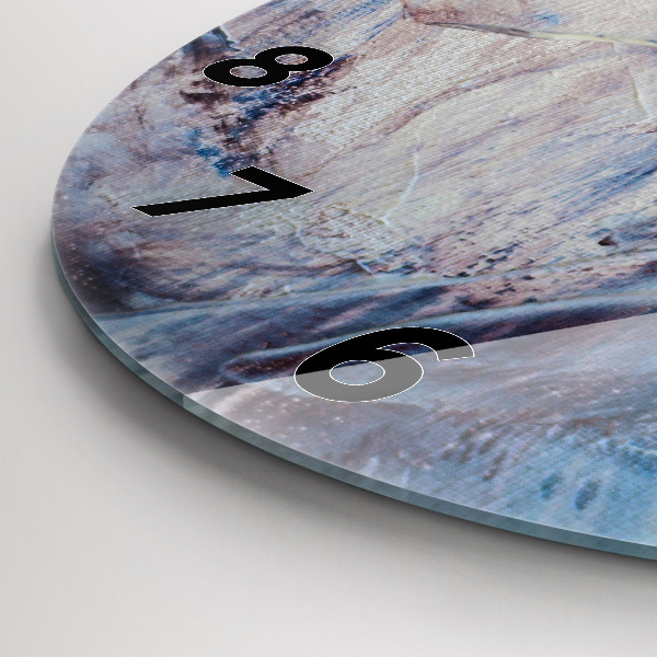 Reloj de pared redondo Textura de pintura abstracta