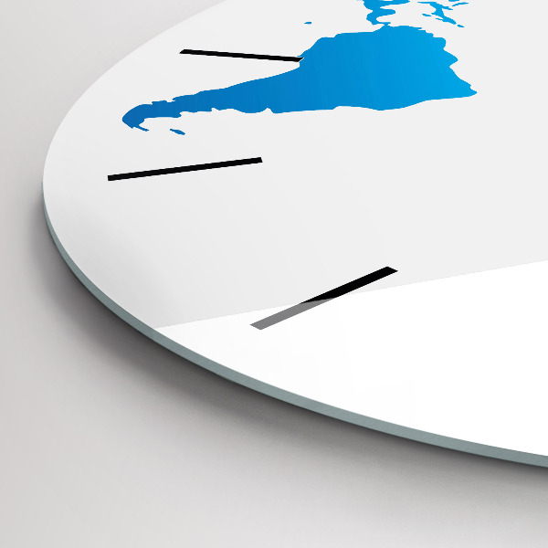 Reloj de pared redondo Mapamundi