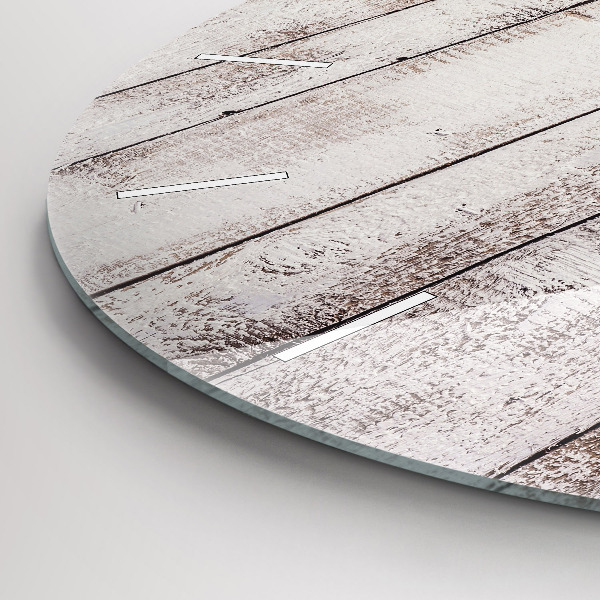 Reloj redondo pared Ligeros tablones de madera