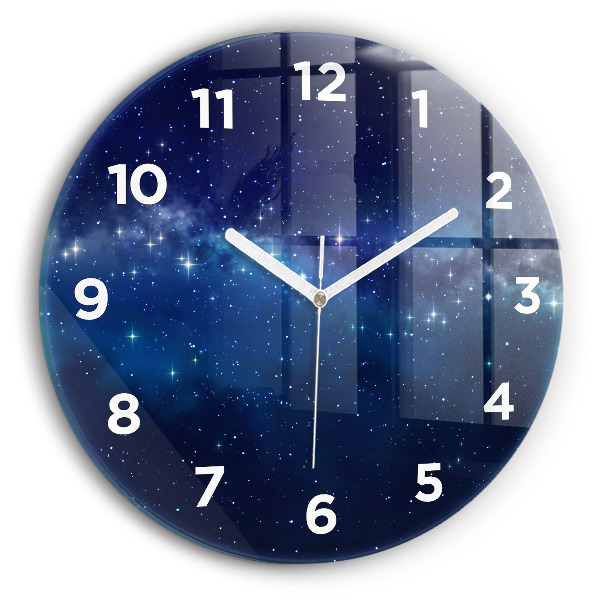 Reloj de pared redondo Estrellas de cielo oscuro