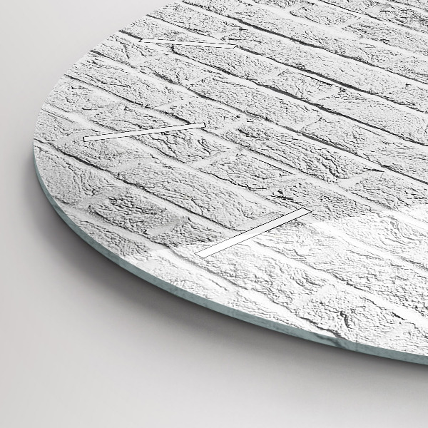 Reloj de cristal redondo Muro de ladrillo