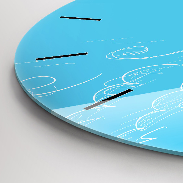 Reloj redondo pared Dibujo de bombilla