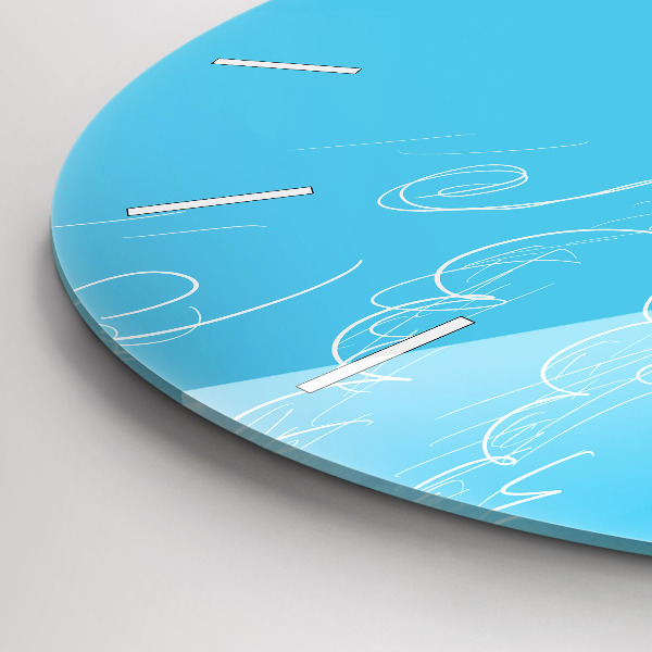 Reloj redondo pared Dibujo de bombilla