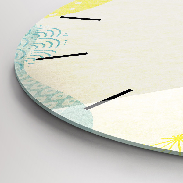 Reloj de pared redondo Patrón marco