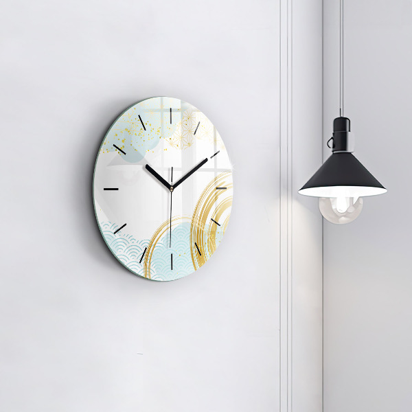 Reloj de pared redondo Motivo decorativo